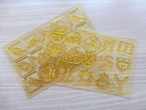 ロープワークと地図記号スタンプ