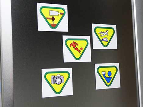 チャレンジ章マグネット