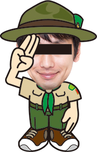 写真イラスト　隊長