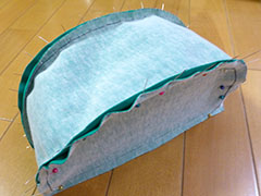 海賊帽　仮止め