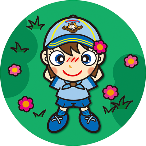 寝そべるビーバースカウト