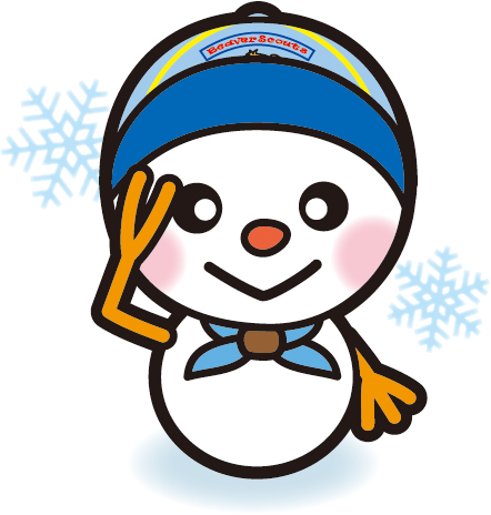ビーバー雪だるま