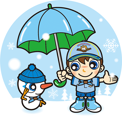 雪だるまとビーバースカウト