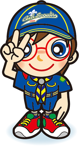 眼鏡スカウト敬礼