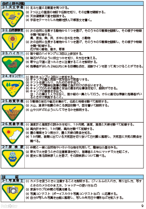 デンリーダー手帳・チャレンジ章
