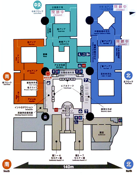 国立民族学博物館館内図