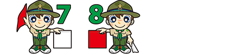 手旗信号　ロ
