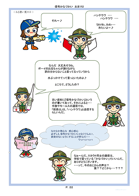 手旗信号とモールス信号