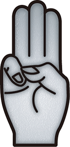 友情バッジ　銀色