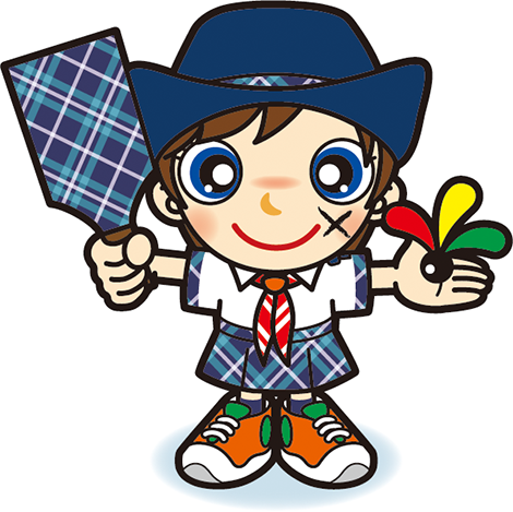 羽根つきガール