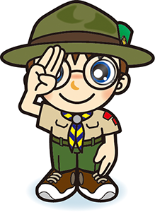 若手丸眼鏡カブ隊隊長