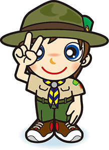 カブ隊隊長　敬礼