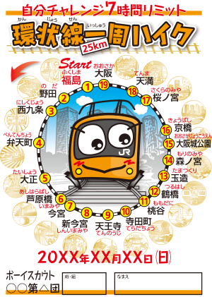 大阪環状線一周ハイク