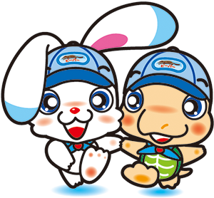 ハイキング　ウサギとカメ