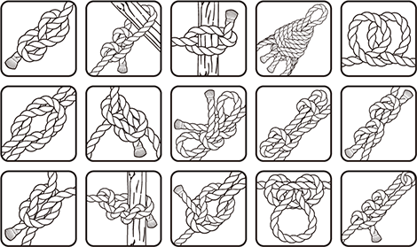 ロープワークスタンプ