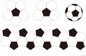 サッカーボール展開図