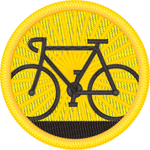 ターゲットバッジ　自転車