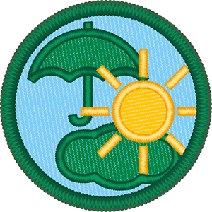 ターゲットバッジ　気象観測