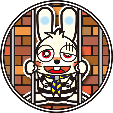 捕まったうさ君